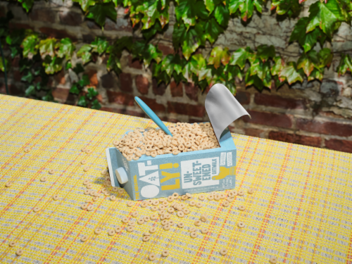Oatly Unsweetened Oatmilk Perspective: top