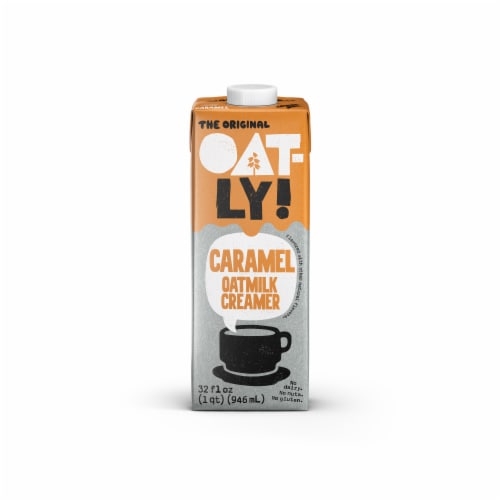 Oatly Dairy-Free Caramel Oatmilk Coffee Creamer Perspective: top