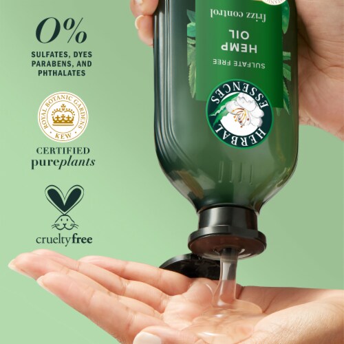 Herbal Essences Hemp Oil Shampoo with Camellia Oil and Aloe Vera Sulfate Free for all Hair Types Perspective: top