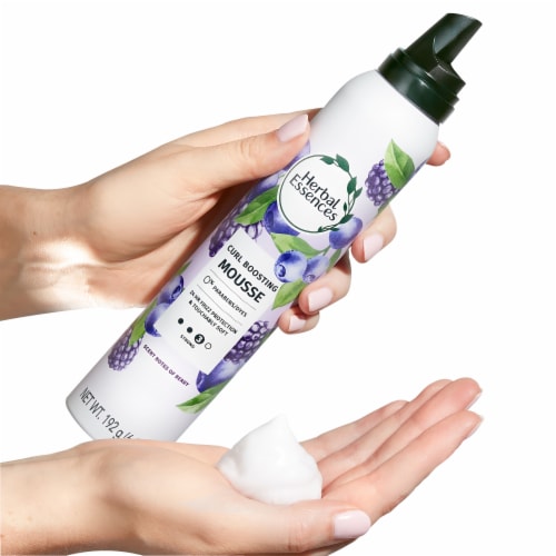 Herbal Essences Curl Boosting Mousse Set for Curly Hair and Wavy Hair, All Day Hold Perspective: top