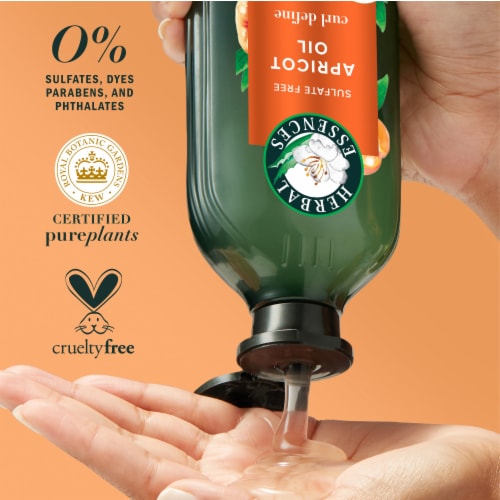Herbal Essences Apricot Oil Shampoo with Camellia Oil and Aloe Vera Sulfate Free for all Hair Types Perspective: top