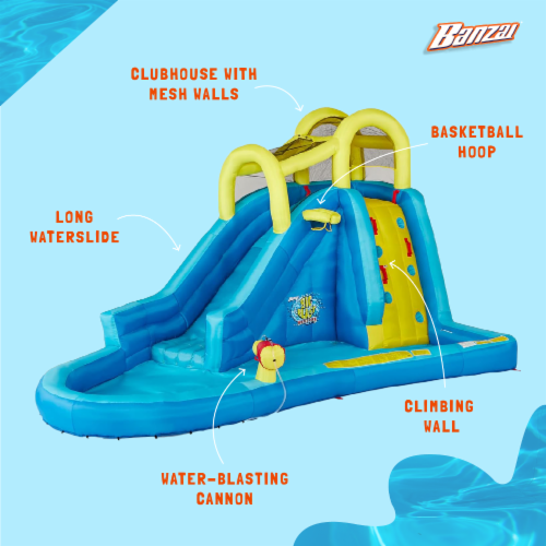 Inflatable pool best sale slide big w