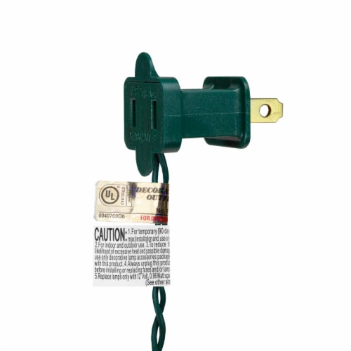 Northlight 35-Count Blue Mini Christmas Light Set, 7ft Green Wire Perspective: top