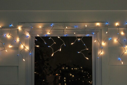 Northlight 150ct Blue & Clear Mini Icicle Christmas Lights