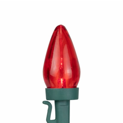 Northlight 25 Red and White LED C7 Christmas Lights 16 ft Green Wire