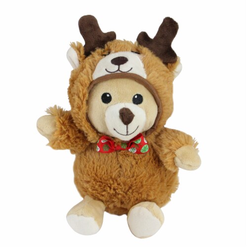 Northlight Set of 3 Brown and Black Teddy Bear Stuffed Animal Figures in  Christmas Costumes,  - Pick 'n Save