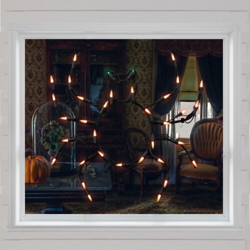 Northlight 15 Lighted Spider Halloween Window Silhouette Decoration Perspective: top