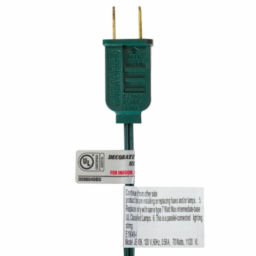 Northlight 15-Count Red and Green G50 Globe Christmas Light Set, 13.5 ft Green Wire Perspective: top