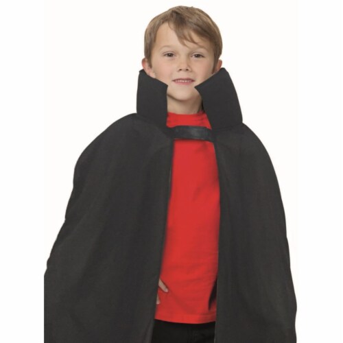 Northlight Black Vampire Boy Child Halloween Cape Costume Accessory - Large Perspective: top