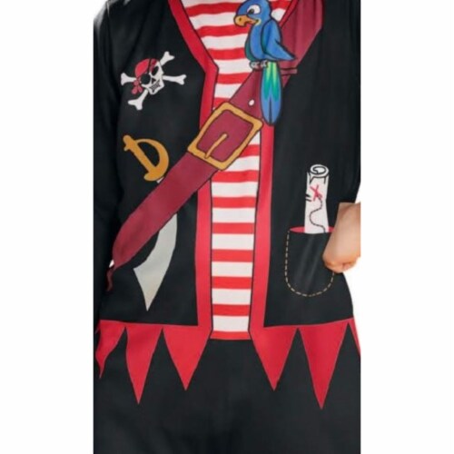 Northlight Black and Red Pirate Boy Toddler Halloween Costume - Extra Small Perspective: top