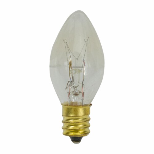Northlight Set of 4 Clear C7 Transparent Christmas Replacement Bulbs - 2 Perspective: top