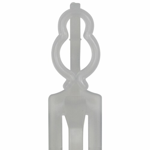 Northlight 26ct Clear Omni All-In-One Universal Gutter and Shingle Christmas Light Clips Perspective: top
