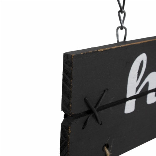 Northlight 17 Happy Halloween Black Bat Metal Wall Sign Perspective: top