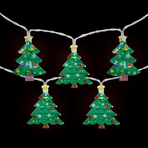 Northlight 10-Count LED 3Christmas Tree Fairy Lights, 5.5ft, Copper Wire Perspective: top