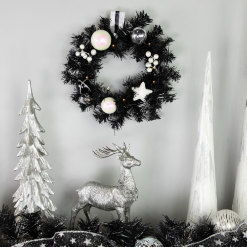 Pre lit battery operated christmas wreath new arrivals