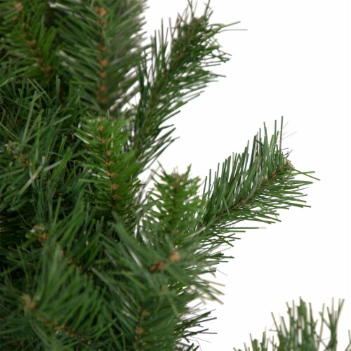 Northlight 9' x 14  Black River Pine with Pine Cones Artificial Christmas Garland, Unlit Perspective: top