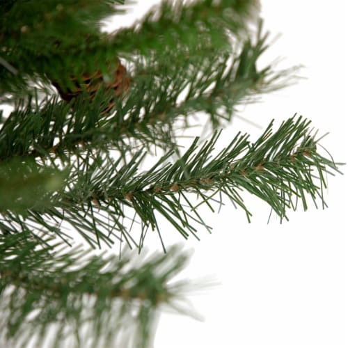 Northlight 30  Black River Pine Artificial Christmas Swag with Pine Cones, Unlit Perspective: top