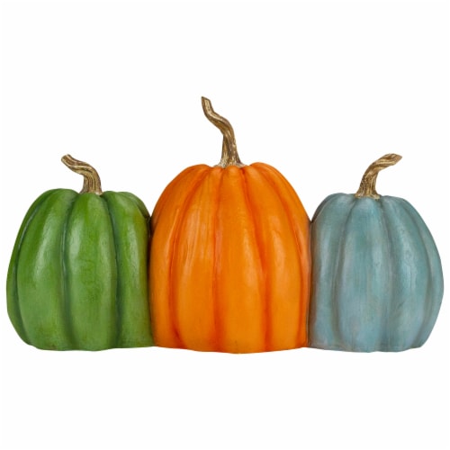 Northlight 15.5 Pumpkin Trio 'Happy Fall Y'all' Autumn Harvest Sign Perspective: top
