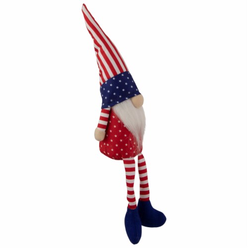 Northlight 17.75  Sitting Patriotic Boy 4th of July Gnome Perspective: top