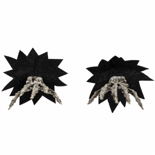 Northlight 7 Skeleton Hands Halloween Window Decoration Perspective: top