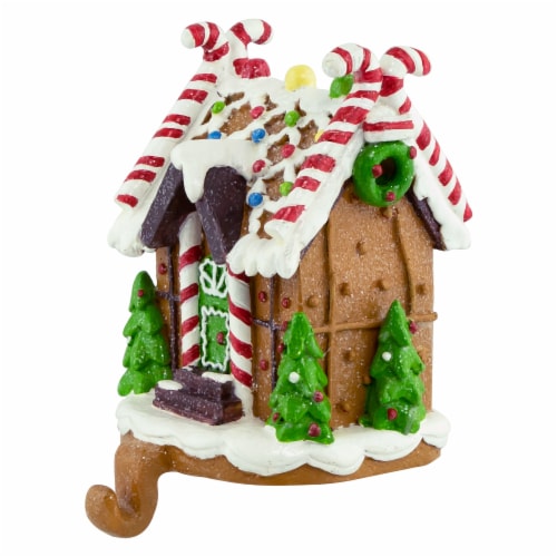 Northlight 5.75 Gingerbread House Christmas Stockin Holder Perspective: top