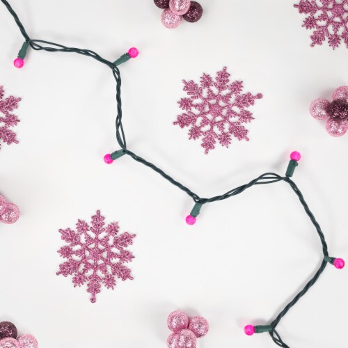 Northlight LED G12 Berry Christmas Lights Pink 16 Green Wire 50 ct 11 each Baker s