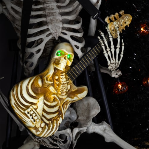 Northlight Lighted Rockin' Skeleton Guitar with Sound