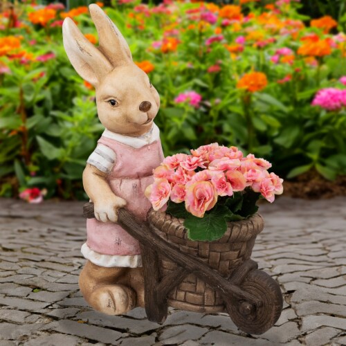 Northlight Girl Rabbit Outdoor Easter Garden Planter - 18.75 Northlight Girl Rabbit Outdoor Easter Garden Planter - 18.75