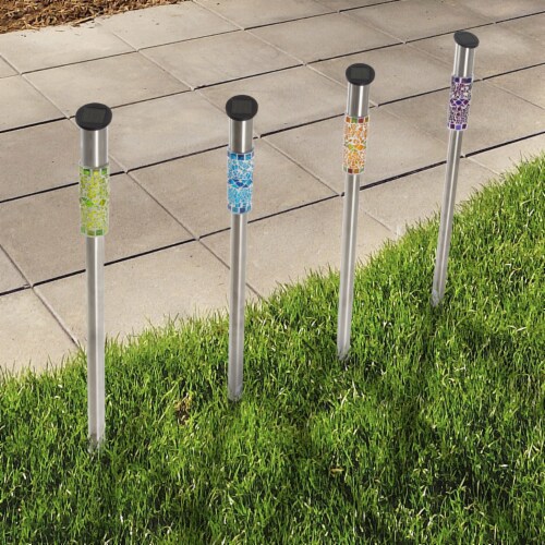 Pure Garden 50-180 Solar Outdoor LED Light Perspective: top