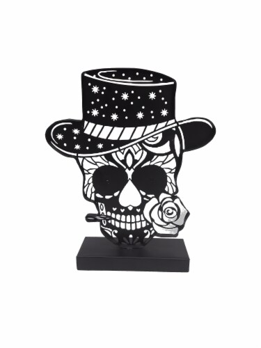 Dar Kei International Co Ltd. Day of the Dead Skull with Hat Perspective: top