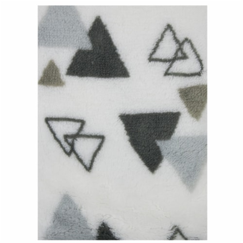 chick pea Plush Fox Baby Blanket & Buddy Set - Grey Perspective: top
