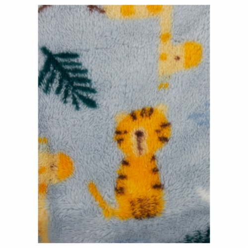 Cutie Pie Tiger Plush Baby Blanket Set Perspective: top