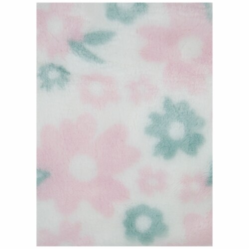 Cutie Pie Plush Baby Blanket & Buddy Bear Set - Pink Perspective: top
