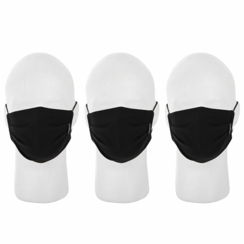 al-SHIELDS Kids Unisex Cotton Jersey Pleated Fabric Face Masks Perspective: top