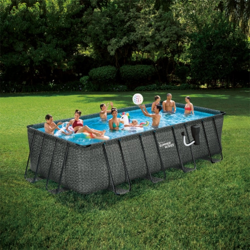 summer waves 18ft elite rectangular frame pool