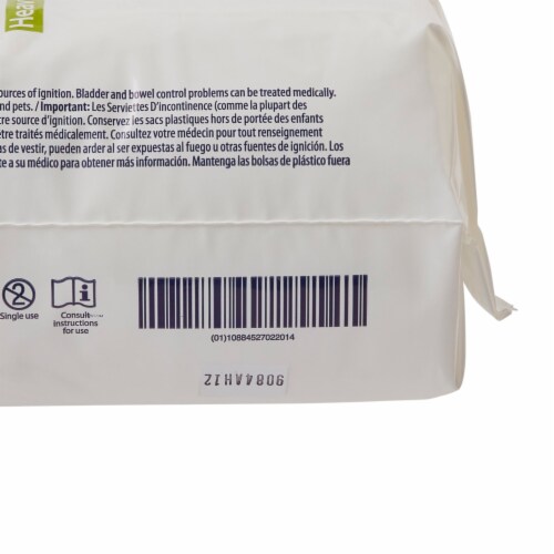 Sure Care Unisex Incontinent Pad Contoured 4 x 12.5 1140A, Night-time, 16 Ct Perspective: top