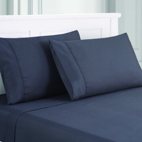 Lanester 4 Piece Deep Pocket California King Size Sheet Set The Urban Port, Gray Perspective: top