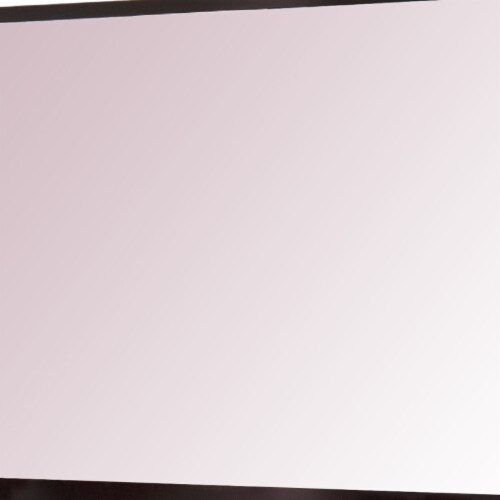 Fang 50 Inch Rectangular Dresser Mirror, Wood Frame, Dark Cherry Brown Perspective: top
