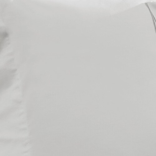 Ivy 4 Piece Queen Size Cotton Ultra Soft Bed Sheet Set, Prewashed, White- Saltoro Sherpi Perspective: top