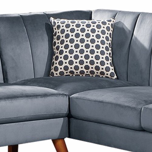 Slate blue sectional sofa discount
