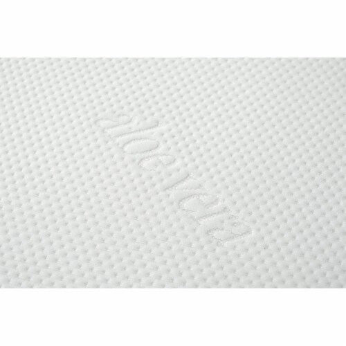 Bree 10 Inch Plush King Size Mattress with Cool Gel Foam, Aloe Vera Infused- Saltoro Sherpi Perspective: top