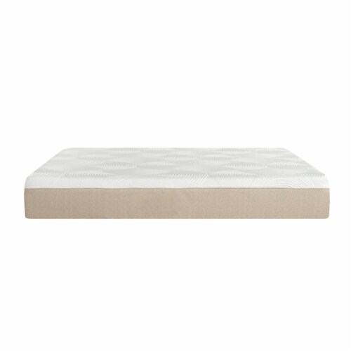 Bree 12 Inch King Mattress, Cooling Gel Infused Memory Foam Layers- Saltoro Sherpi Perspective: top