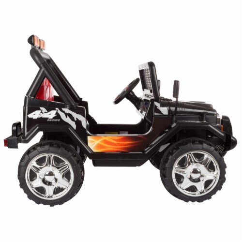 All Terrain 4 Wheeler Ride on Toy with Remote Rechargeable Battery Operated Car Perspective: top