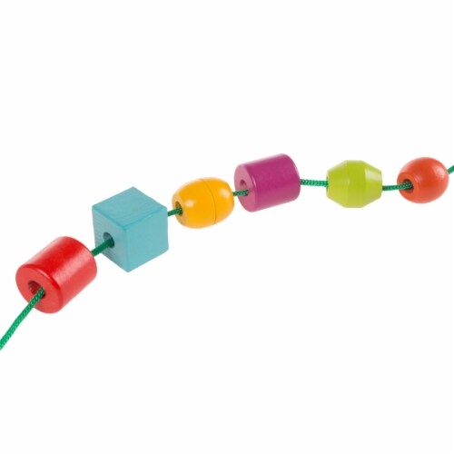 Kids Bead and String Lacing Toy-Set with 30 Wooden Beads, 2