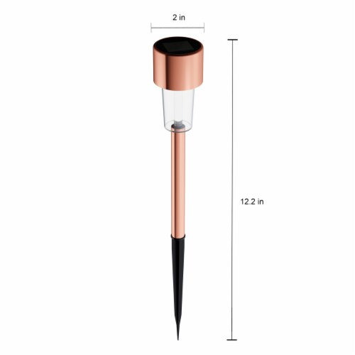 Solar Path Lights  Stainless Steel Outdoor Stake Lighting for Garden, Landscape, Patio, Perspective: top