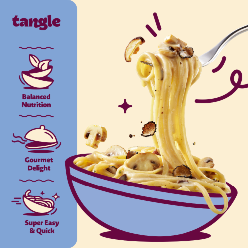 Samyang™ Tangle Creamy Mushroom Pasta Big Bowl Perspective: top