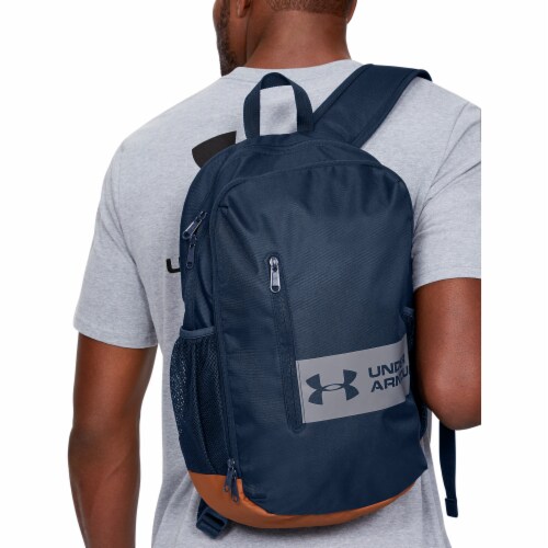 Under Armour Roland Backpack - Navy/Brown Perspective: top