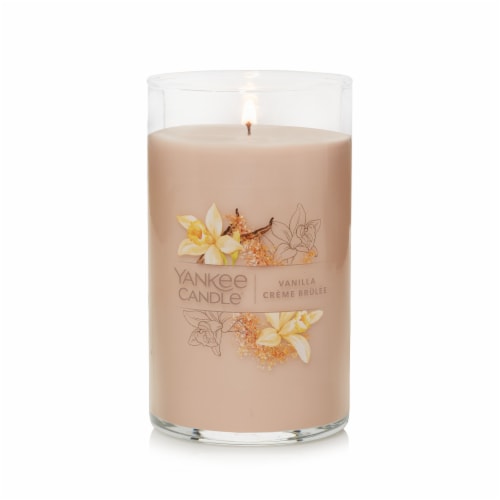 Yankee Candle® Pillar Jar Candle Vanilla Creme Brulee Perspective: top