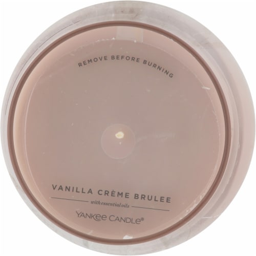 Yankee Candle Medium Vanilla Cream Brulee Jar Candle Perspective: top