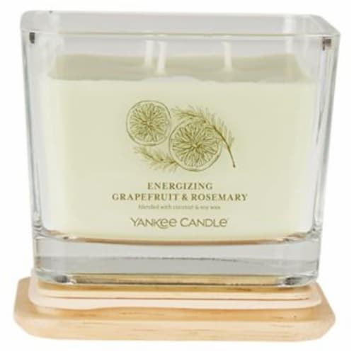 Yankee Candle® Energizing Grapefruit & Rosemary Well Living Medium Square Candle Perspective: top